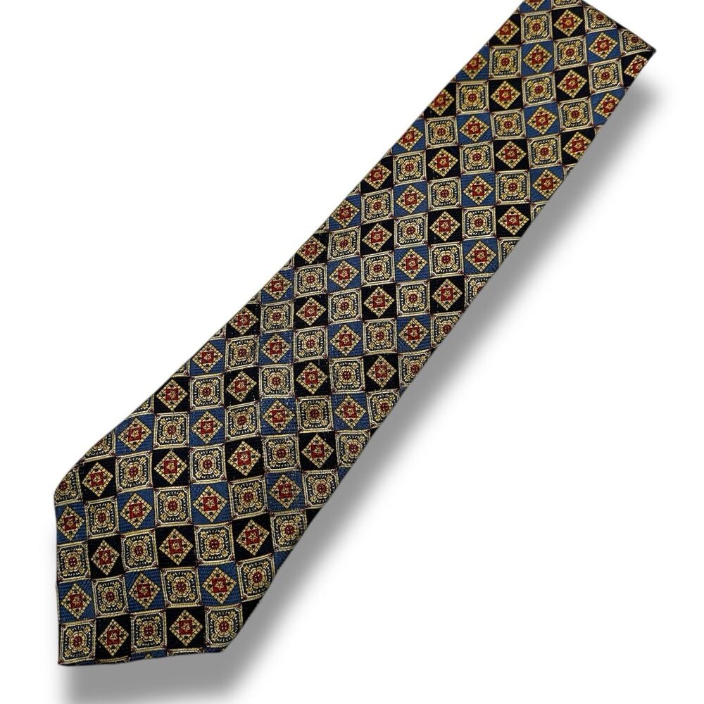 Tommy Hilfiger NeckTie Vintage VTG Burgundy 100% Silk Made In USA